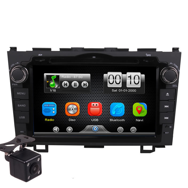2Din Car In Dash DVD Head Unit Stereos with Reverse Camera 4 Honda CRV 2007-2011 (Without GPS)