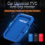 In Car Desk Dashboard Anti Slip PVC Silicone Rubber Mat Pad Stand Dual Slot Mount Holder Clip 