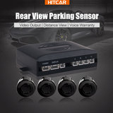 Rear Radar Visible Parking Sensor with Video Output for Car Monitor DVD - Voice Warning